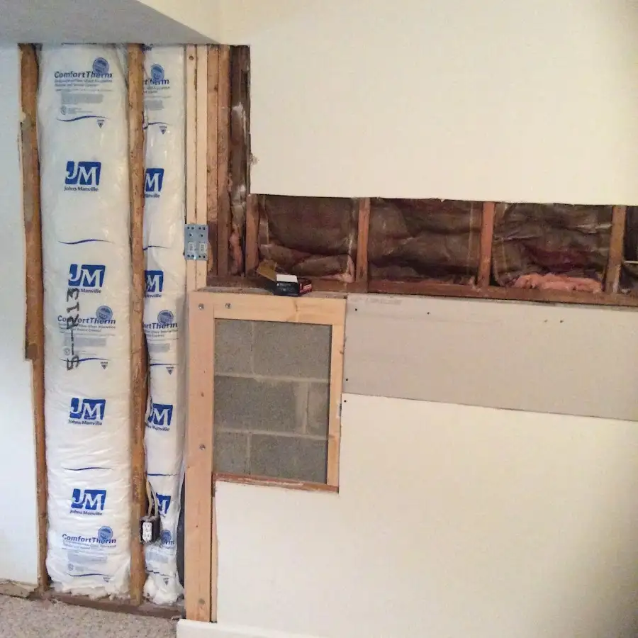 Wall insulation replacement during Contents Cleaning & Restoration in Washington